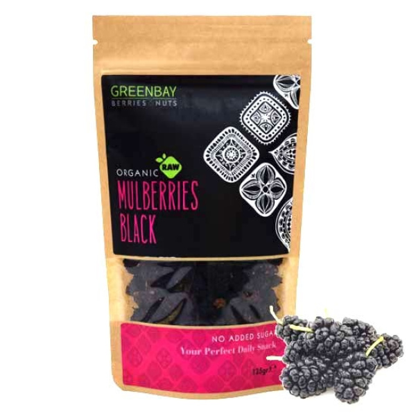 GREENBAY Μαύρα Μούρα Mulberries Αποξηραμένα (125γρ)