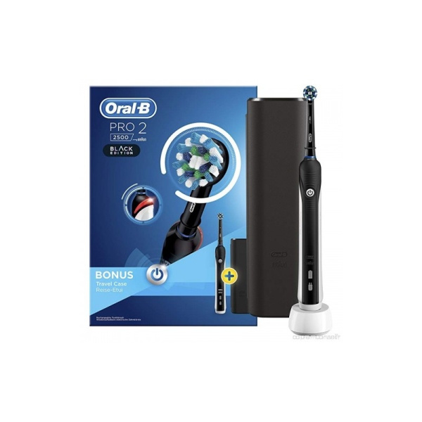 Oral-B Pro 750 3D CrossAction Black Edition + Δώρο Θήκη Ταξιδιού