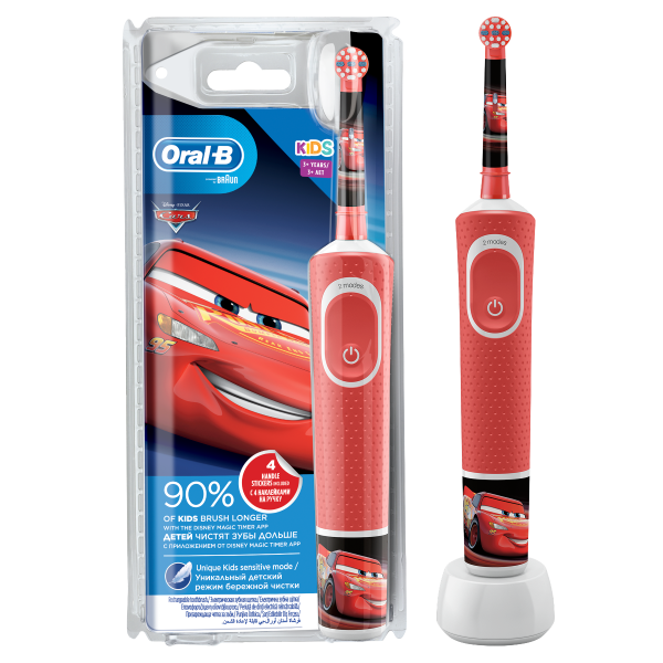 ORAL B Vitality Kids Cars Παιδική Ηλεκτρική Οδοντόβουρτσα για 3+ ετών 1τμχ