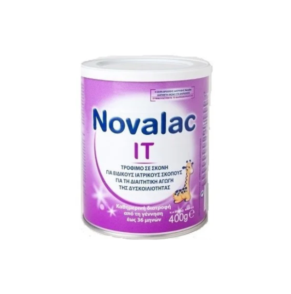 NOVALAC IT  Γάλα για την Αποτελεσματική Αντιμετώπιση της Δυσκοιλιότητας έως 36 Μηνών, 400gr