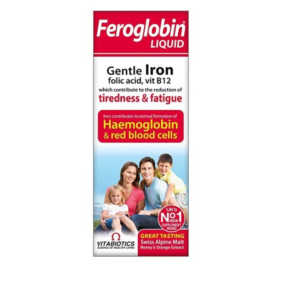 VITABIOTICS Feroglobin B12 Liquid Συμπλήρωμα Σιδήρου για Ενήλικες & Παιδιά 200ml