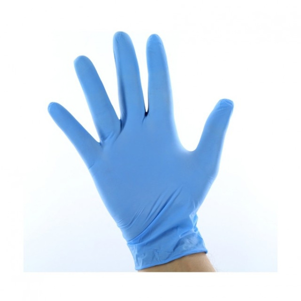 Meditrast Γάντια Νιτριλίου Μπλε Χωρίς Πούδρα Medium 100τμχ