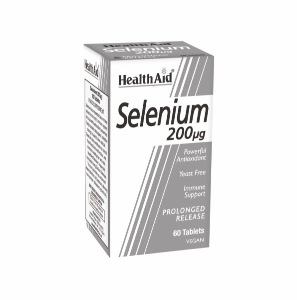 HEALTH AID Selenium 200μg - Αντιοξειδωτική Προστασία, 60tabs