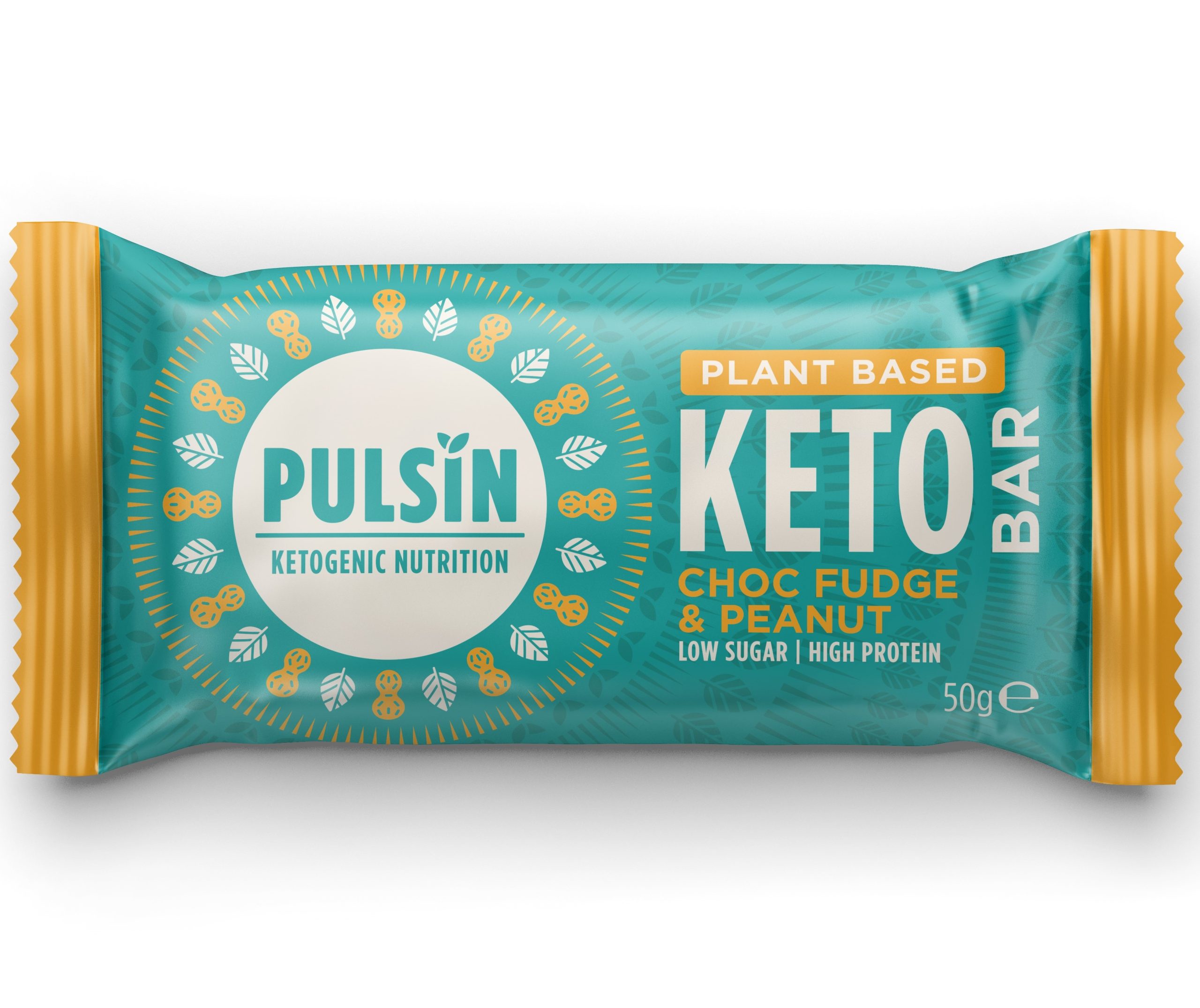 PULSIN Μπάρα Πρωτεΐνης Keto με Κέικ Σοκολάτας & Φυστίκι 50gr