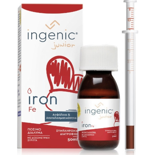 INGENIC Junior Iron Πόσιμο Διάλυμα 50ml