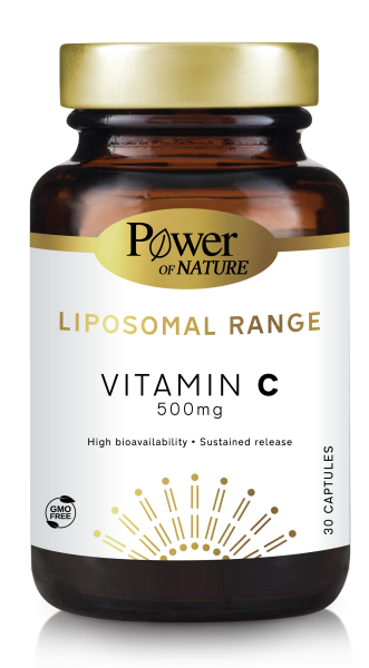 POWER OF NATURE Liposomal Range Vitamin C 500mg. 30caps ΗΜ ΛΗΞΗΣ 5/2024