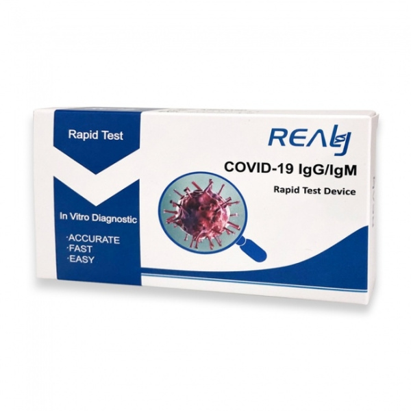REALY TECH Rapid Antibody Test Συσκευή Ταχείας Δοκιμής Αντισωμάτων IgG/IgM (Πλάσματος / Αίματος), 1τεμ