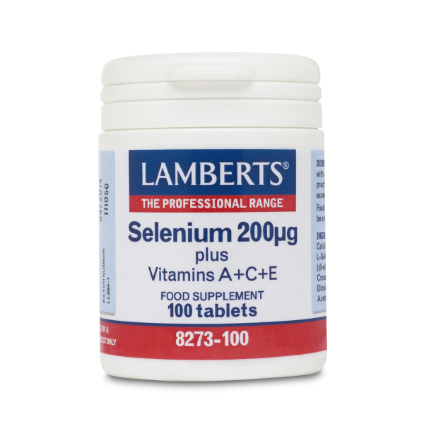 LAMBERTS Selenium 200μg & A, C, E 100Tabs