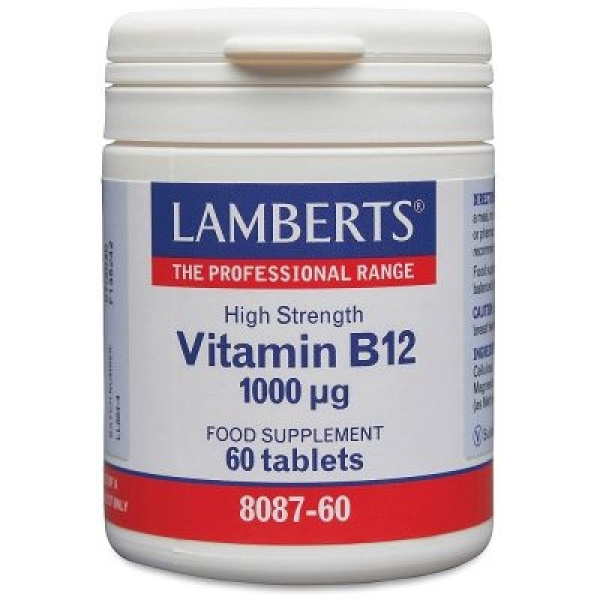 LAMBERTS Vitamin B12 1000μg (Cobalamin) Συμπλήρωμα Βιταμίνης B12, 60 tabs