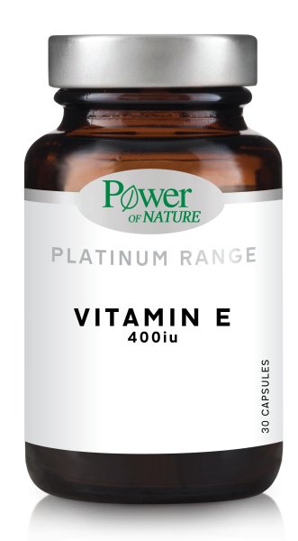 POWER OF NATURE Classics Platinum Vitamin E 400iu - Για Αναπαραγωγή & Δέρμα 30Caps