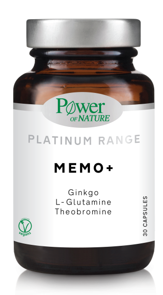 POWER OF NATURE Classics Platinum MEMO+, Ginkgo, L-Glutamine & Theobromine, 30 κάψουλες