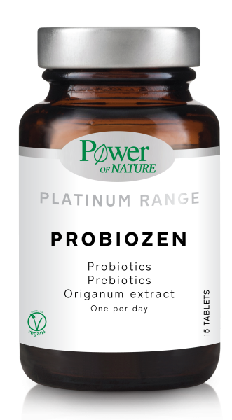 POWER OF NATURE Classics Platinum Probiozen Συμπλήρωμα Διατροφής για το Ευαίσθητο Έντερο 15Tabs