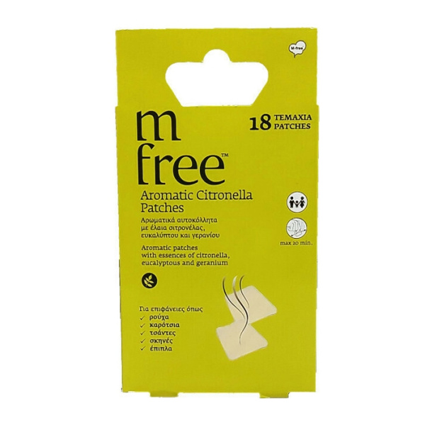 M-free Aromatic Citronella Patches 18τμχ