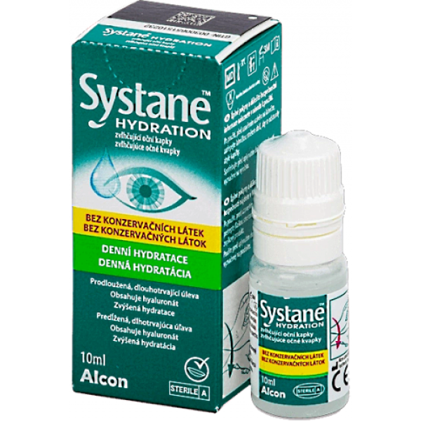 SYSTANE Hydration Χωρίς Συντηρητικά Οφθαλμικές Σταγόνες με Υαλουρονικό Οξύ 10ml