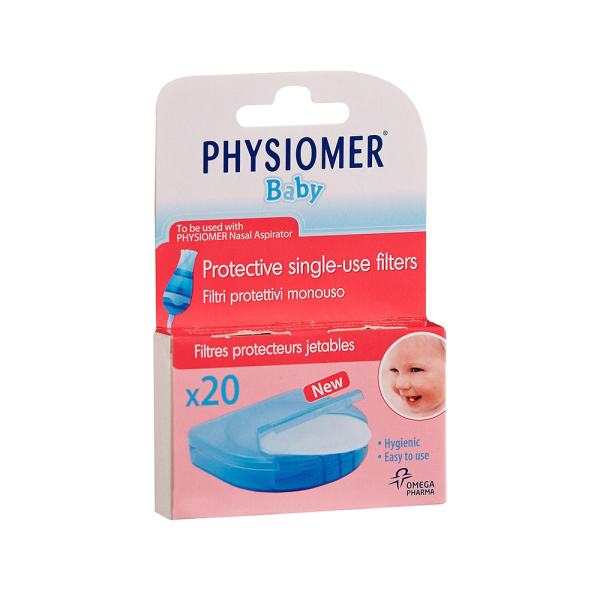 PHYSIOMER Baby Προστατευτικά Φίλτρα Μιας Χρήσης 20τμχ