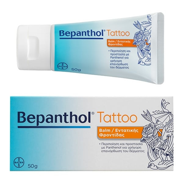 BEPANTHOL Tattoo Balm Κρέμα για Περιποίηση & Προστασία του Δέρματος με Νέο Tattoo, 50g
