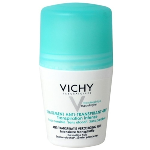 VICHY  Deodorant 48h Intensive Anti-perspirant Roll-On Εντατική Αποσμητική Φροντίδα, 50ml
