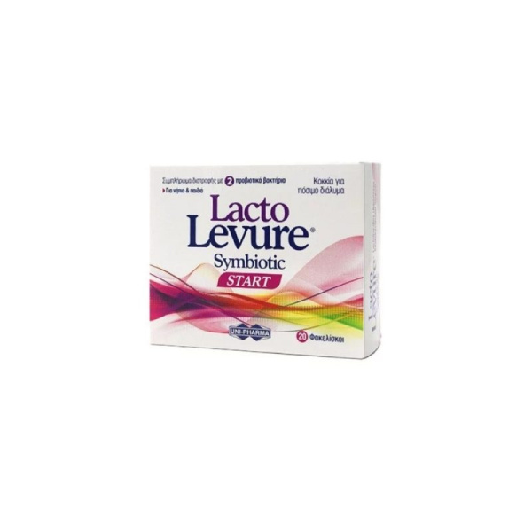 UNI PHARMA Lacto levure symbiotic START Συμπλήρωμα διατροφής προβιοτικών για παιδιά - 20 φακελίσκοι