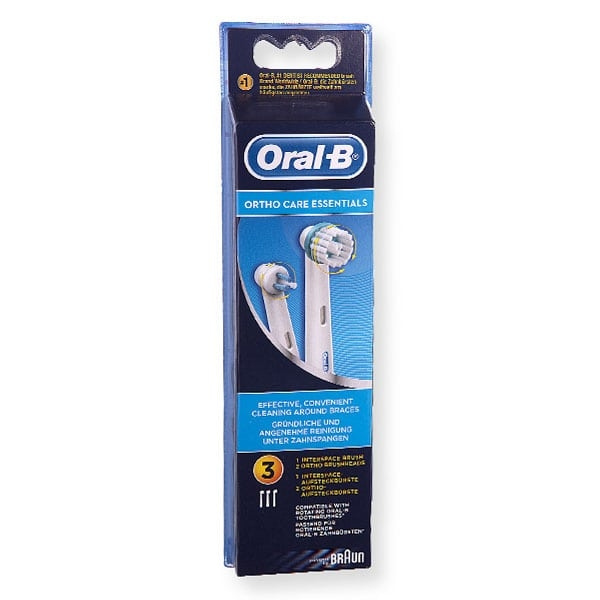 ORAL B Ortho Care Essentials Πακέτο Ανταλλακτικών με Interspace Brush Βουρτσάκι για Μεσοδόντια Διαστήματα, 1τεμ. & Ortho Brushheads Ορθοδοντικές Κεφαλές Βουρτσίσματος, 2τεμ.