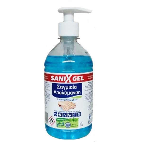 SANIX GEL Απολυμαντικό - Καθαριστικό Gel Για Χέρια & Επιφάνειες 500ml