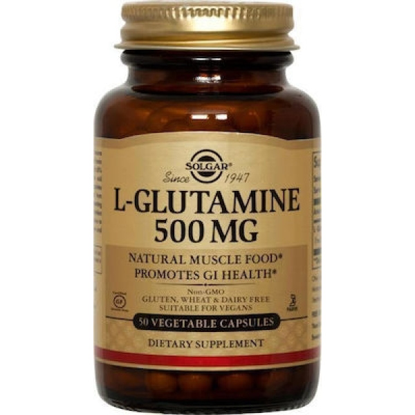 SOLGAR L-Glutamine 500mg, 50veg.caps