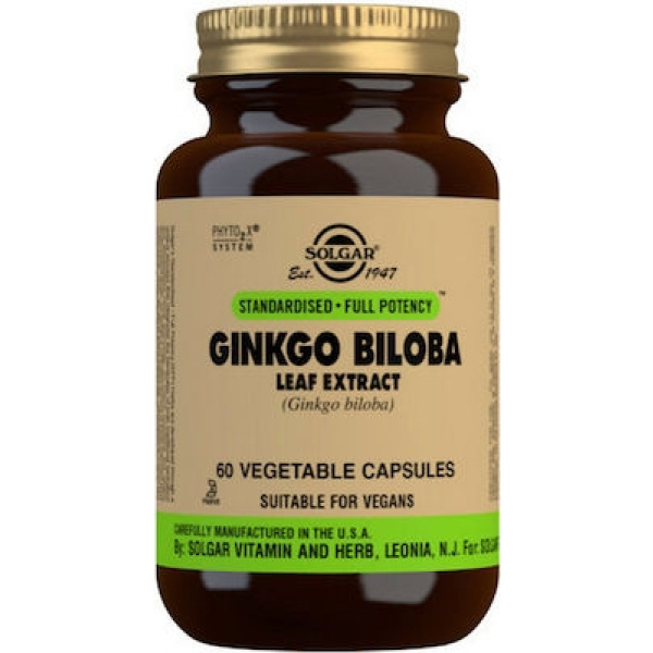 SOLGAR Ginkgo Biloba Leaf Extract, 60veg.caps