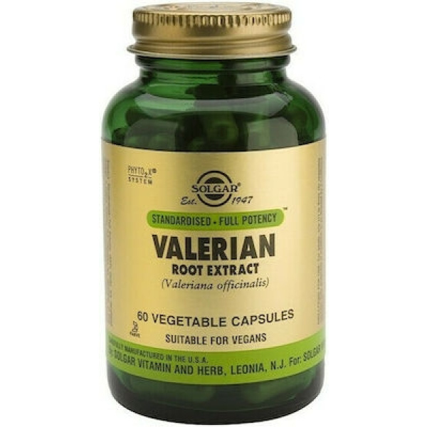 SOLGAR Valerian Root Extract, 60veg.caps