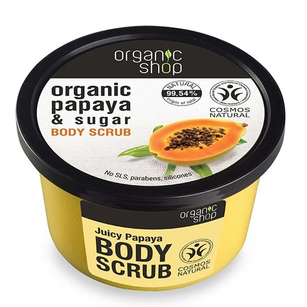 ORGANIC SHOP Body Scrub Juicy Papaya Απολεπιστικό Σώματος, 250ml