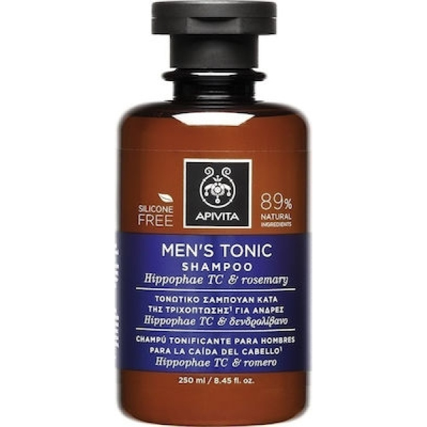 APIVITA Men's Tonic Shampoo Τονωτικό Σαμπουάν Κατά της Τριχόπτωσης για Άνδρες με Ιπποφαές & Δενδρολίβανο 250ml