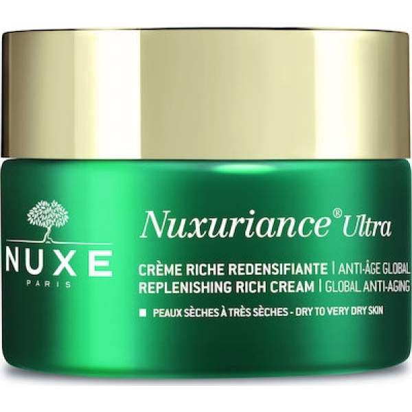NUXE Nuxuriance Ultra Crème Riche, Κρέμα Ημέρας Ολικής Αντιγήρανσης Πλούσιας Υφής για Ξηρές-Πολύ Ξηρές 50ml