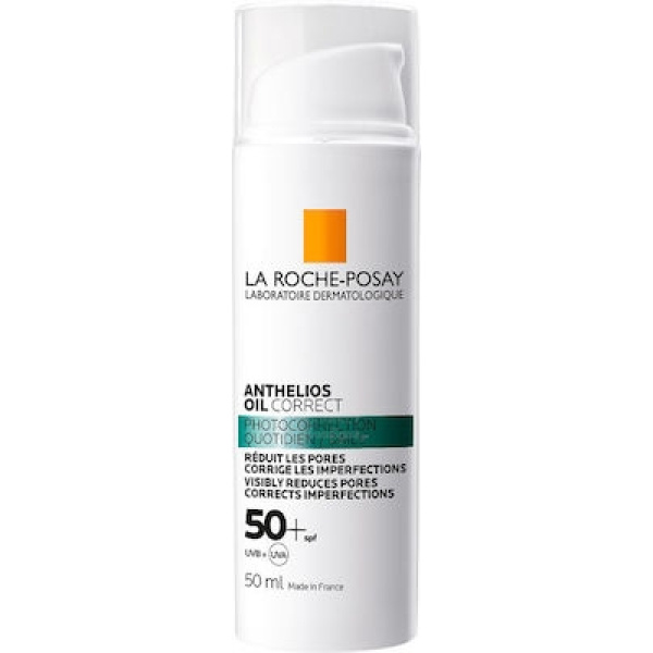LA ROCHE POSAY Anthelios Oil Correct Photocorrection Daily Gel-Cream SPF50+ Αντιηλιακό για Λιπαρό Δέρμα & Ατέλειες, 50ml