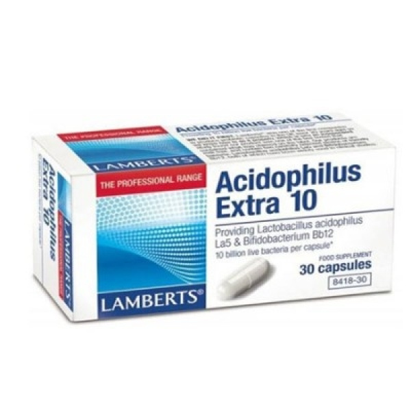 LAMBERTS Acidophilus Extra 10 (Milk Free) Προβιοτικό Σκεύασμα, 30caps