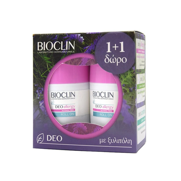 BIOCLIN Deo Allergy Alcohol Free Roll-On 2 x 50ml