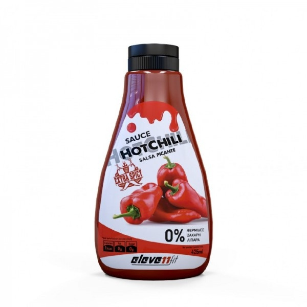 ELEVENFIT Sauce με γεύση Hot Chili 425ml