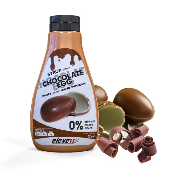 ELEVENFIT Syrup με γεύση Chocolate Egg (Kinder) 425ml