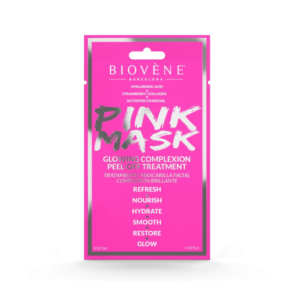 BIOVENE Μάσκα Προσώπου Pink Peel-Off 1τμχ 12,5 ml