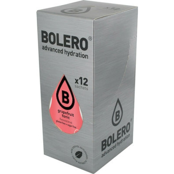 BOLERO  Grapefruit Tonic - χυμός σε σκόνη για 1,5L (σακουλάκι 9γρΧ12)
