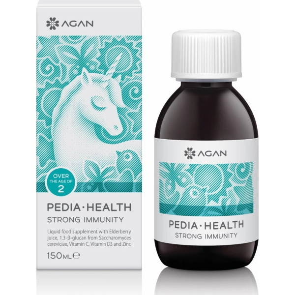 AGAN Pedia Health Strong Immunity Συμπλήρωμα Διατροφής για την Ενίσχυση του Ανοσοποιητικού των Παιδιών, 150ml