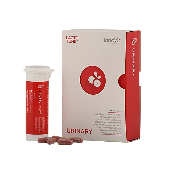LACTOTUNE Urinary Προβιοτικό Συμπλήρωμα Διατροφής για το Ουροποιητικό Σύστημα, 30 caps