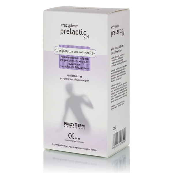 FREZYDERM Prelactic Vaginal Cream Gel για την Ενυδάτωση, τη Ρύθμιση & Αποκατάσταση του pH του Κόλπου, 50ml