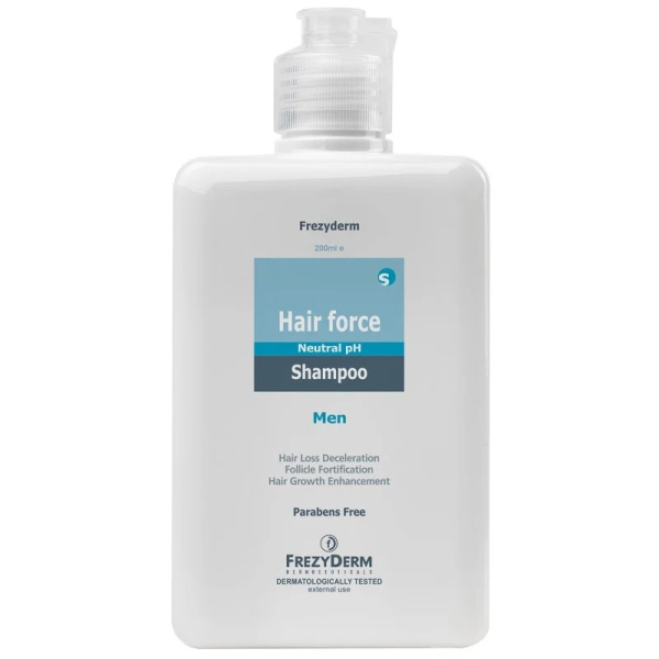 FREZYDERM Hair Force Shampoo Men Τριχοτονωτικό Σαμπουάν για την Ανδρική Τριχόπτωση, 200ml