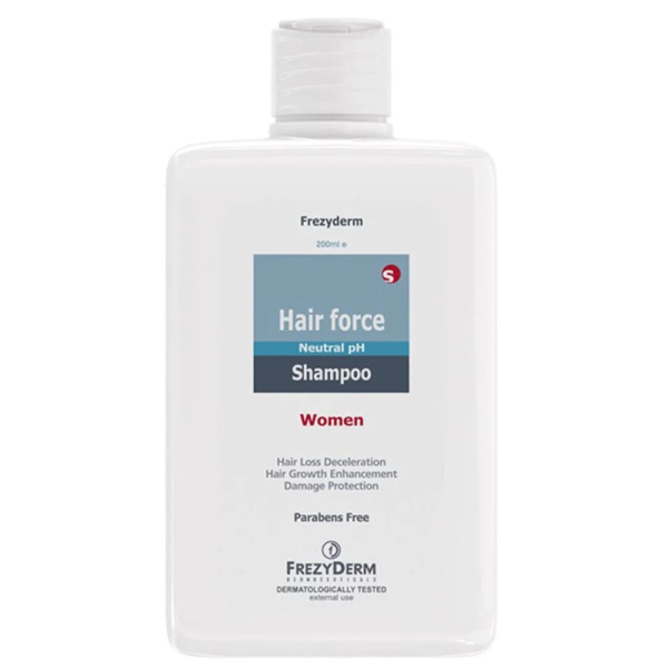 FREZYDERM Hair Force Shampoo Women Σαμπουάν για την Γυναικεία Τριχόπτωση, 200ml