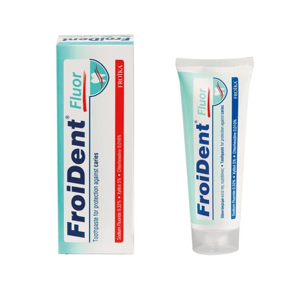 FROIKA Froident Fluor Οδοντόκρεμα με Φθόριο κατά της Τερηδόνας & της Πλάκας 75ml