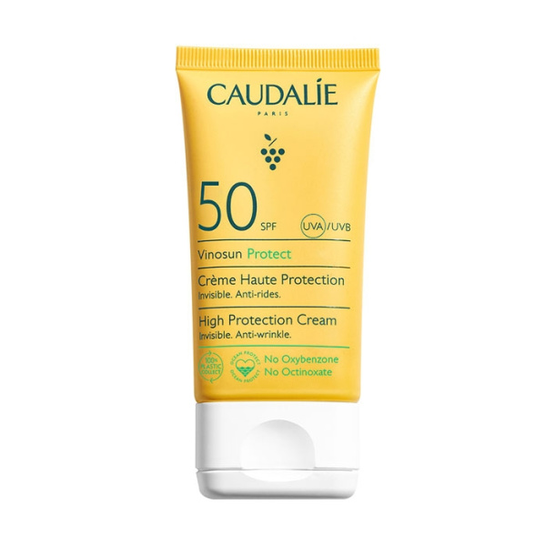 CAUDALIE Vinosun Protect High Protection Cream, Αντιρυτιδικό Αντηλιακό Προσώπου SPF50 50ml