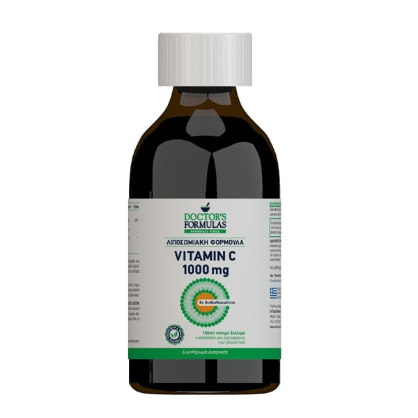 DOCTOR'S FORMULA Vitamin C 1000mg Λιποσωμιακή Φόρμουλα με Βιταμίνη C για Μεγαλύτερη Απορρόφηση, 150ml