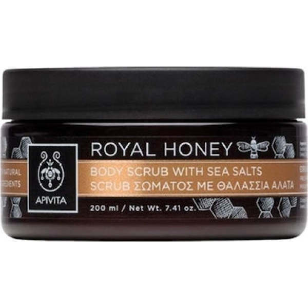APIVITA Royal Honey Body Scrub Sea Salts Απολέπιση Σώματος με Θαλάσσια Άλατα & Μέλι, 200ml
