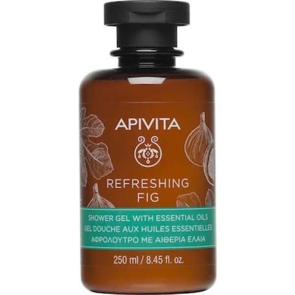 APIVITA Refreshing Fig Αφρόλουτρο Με Σύκο & Αιθέρια Έλαια, 250ml