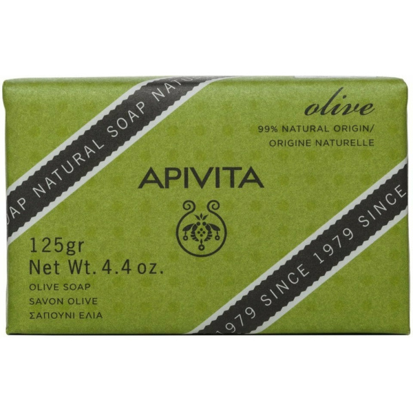 APIVITA Natural Soap Σαπούνι με Ελιά για τις ξηρές επιδερμίδες 125gr