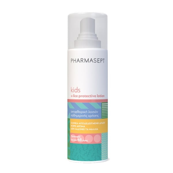 PHARMASEPT Kids X-Lice Protective Lotion Παιδική Αντιφθειρική Λοσιόν Χωρίς Άρωμα, 100ml