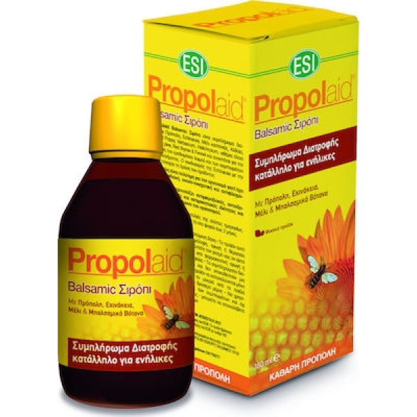 ESI Propolaid Balsamic Syrup Σιρόπι για Ανακούφιση του Βήχα & του Κρυολογήματος, 180ml